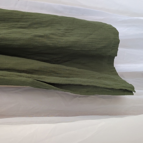 NWT Women's Balloon Long Sleeve Tie-Front Shirtdress Universal Thread Green Sz S - Picture 11 of 11